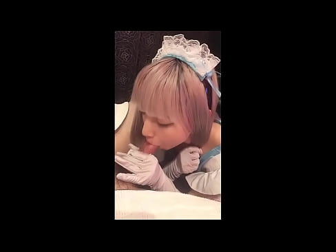 ❤️ Japonų dievaitis [mayuka], prancūzės tarnaitės kostiumas, 1 dalis, blowjob ir masturbacija su losjonu Super seksas prie mūsų
